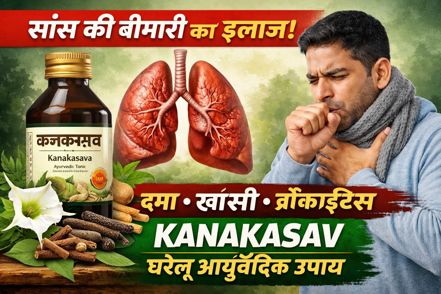 कनकासव (Kanakasav) – श्वास रोगों के लिए एक प्रभावी आयुर्वेदिक औषधि